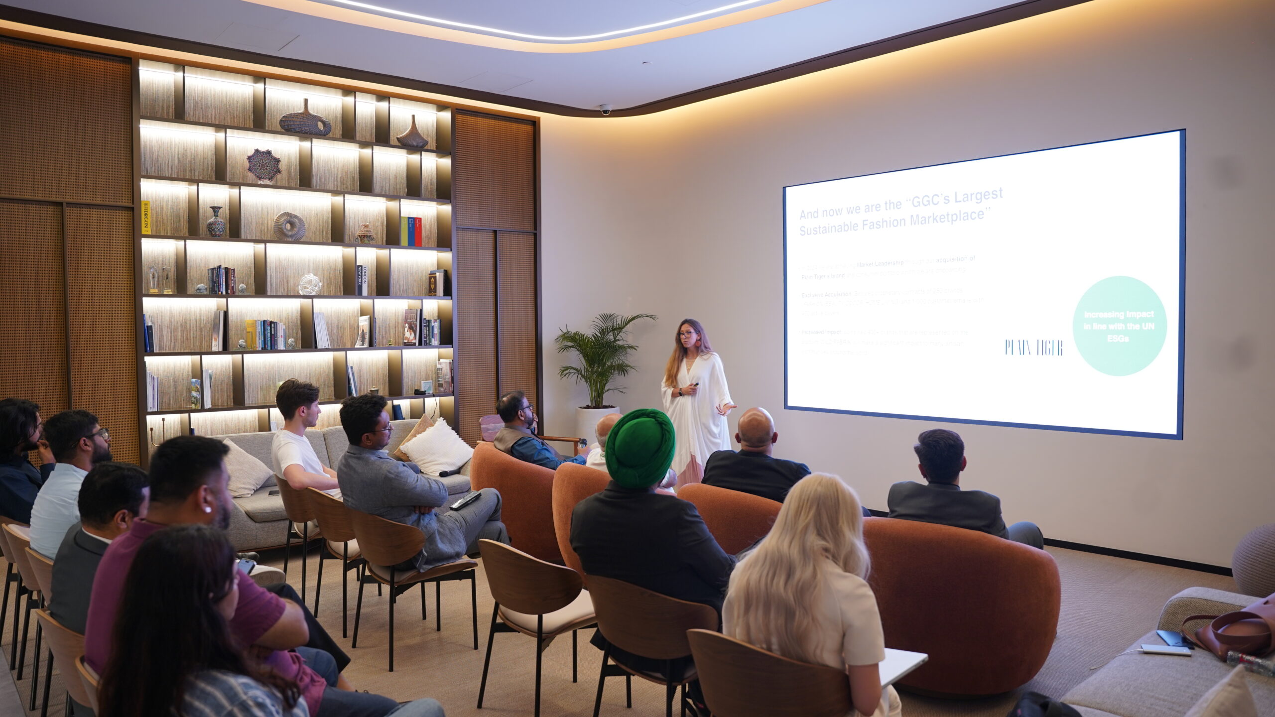 Business pitching session at Terex Ventures Demo Day