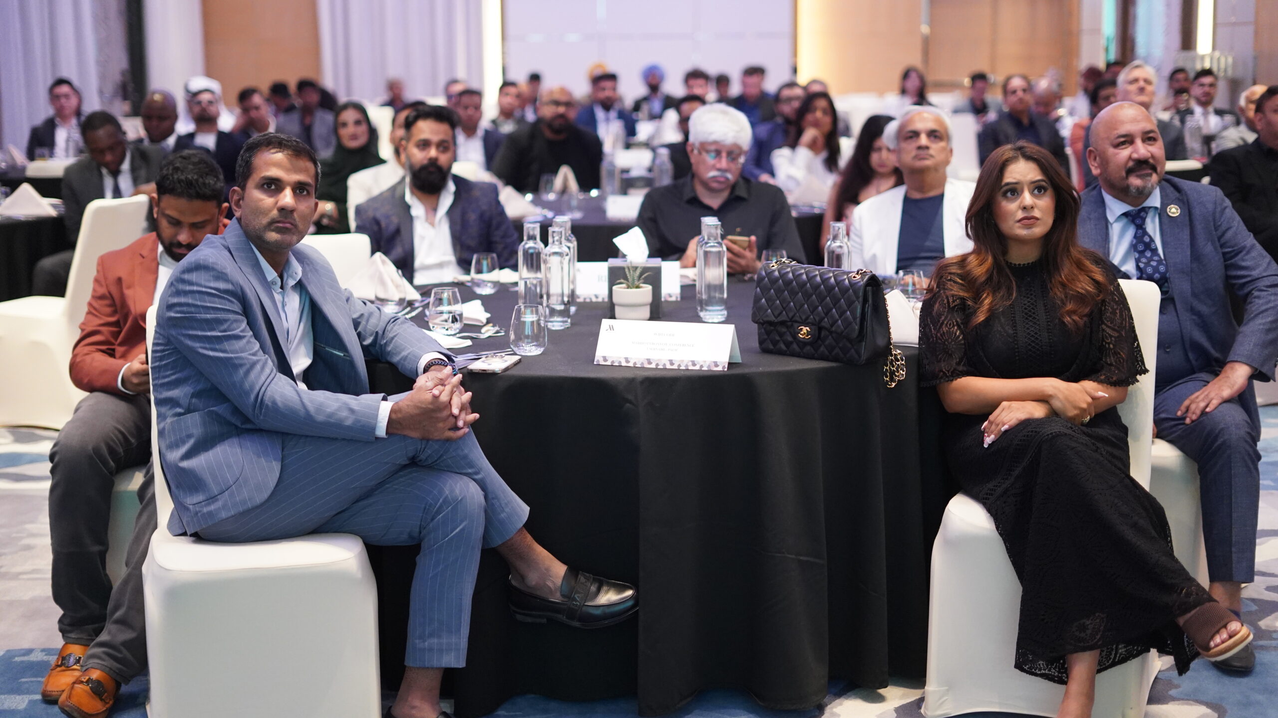 Investor networking during the Dubai roadshow