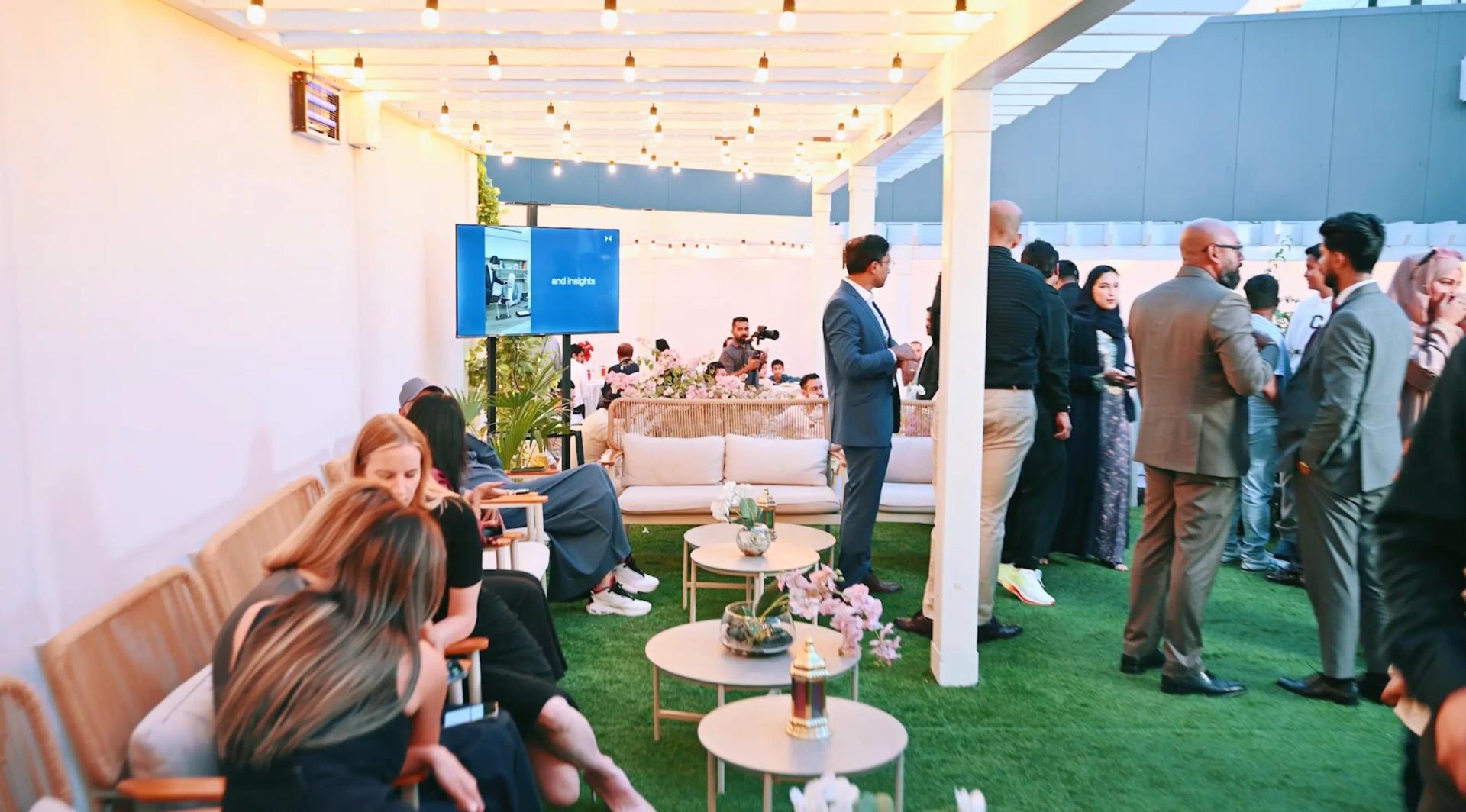 Networking at Terex Ventures event